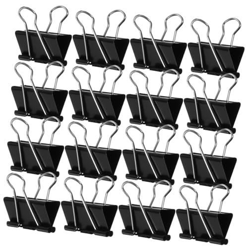 VILLFUL 48 Stück Metall Binder Clips Schwarz Praktische Dokumentenklammern Vielseitige Büroklammern für Papier Dateien Notizen und Snacks Organizer VILLFUL 48 Stück Metall Binder Clips Schwarz Praktische Dokumentenklammern Vielseitige Büroklammern für Papier Dateien Notizen und Snacks Organizer von VILLFUL