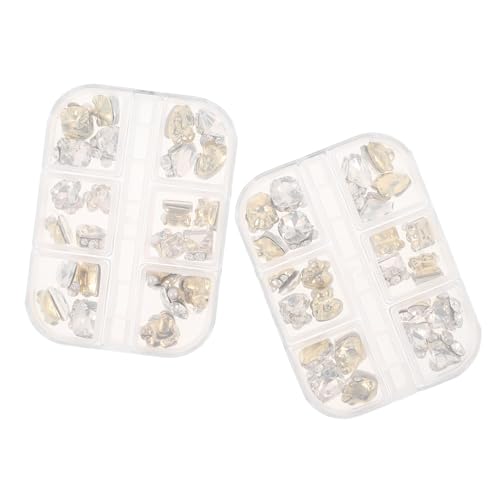 VILLFUL 48 Stück Teiliges Glas Transparent Flachrücken Nail Art Charms Schmuckdekorationen für DIY Nail Design und Schmuckherstellung VILLFUL 48 Stück Teiliges Glas Transparent Flachrücken Nail Art Charms Schmuckdekorationen für DIY Nail Design und Schmuckherstellung von VILLFUL