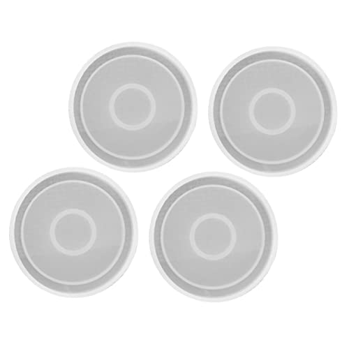 VILLFUL 4Stücke DIY Runde Silikonform für Untersetzer Teiliges Flexible und Langlebige Gießform für Epoxidharz Projekte zum Basteln und Personalisieren von Untersetzern VILLFUL 4Stücke DIY Runde Silikonform für Untersetzer Teiliges Flexible und Langlebige Gießform für Epoxidharz Projekte zum Basteln und Personalisieren von Untersetzern von VILLFUL