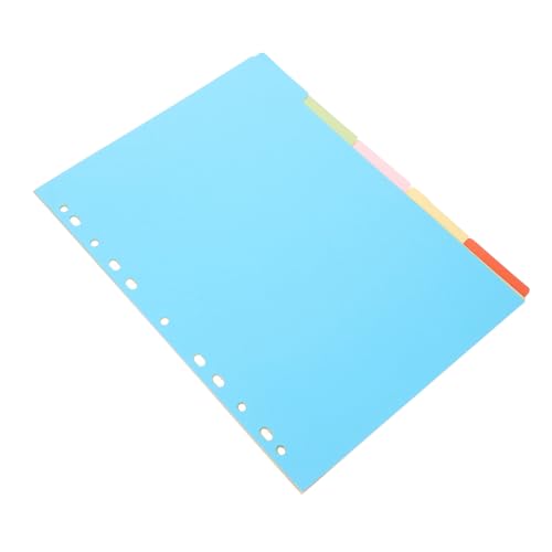 VILLFUL 5 Blätter Registerblätter Trennblätter für Ringbuch Ordner Bunte Papier teiler mit Abnehmbaren Seitenmarkierungen für Notizbücher und Planer Büro Schule VILLFUL 5 Blätter Registerblätter Trennblätter für Ringbuch Ordner Bunte Papier teiler mit Abnehmbaren Seitenmarkierungen für Notizbücher und Planer Büro Schule von VILLFUL