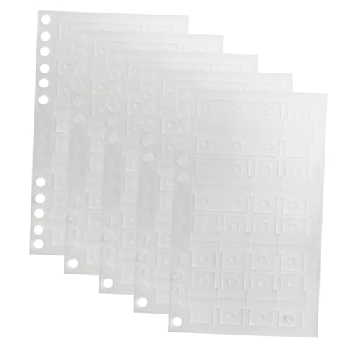 VILLFUL 5 Blatt Loseblatt Loch Steckaufkleber, Multifunktions Haftflaggen, Schulseitenmarkierungen, Trennblätter, Ordnerregister, Aufklebemarkierungen, Buchregister, Kleberegister, von VILLFUL