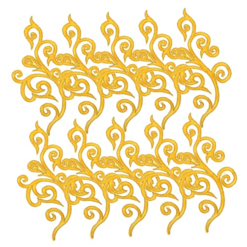 VILLFUL 5 Paare Chinesische Stil Gestickte Patches Aufbügelbare Applikationen für Kleidung Hochzeitskleider und Diy Dekorationen Stilvolle Langlebige Stoffverzierungen für Vielfältige von VILLFUL