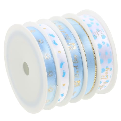 VILLFUL 5 Rollen Babyband Bastelband Geschenkband Aus Polyester Gebasteltes Geschenkband Verschleißfestes Wickelband Verschleißfestes Verpackungsband Haushaltsverpackungsband Festival VILLFUL 5 Rollen Babyband Bastelband Geschenkband Aus Polyester Gebasteltes Geschenkband Verschleißfestes Wickelband Verschleißfestes Verpackungsband Haushaltsverpackungsband Festival von VILLFUL