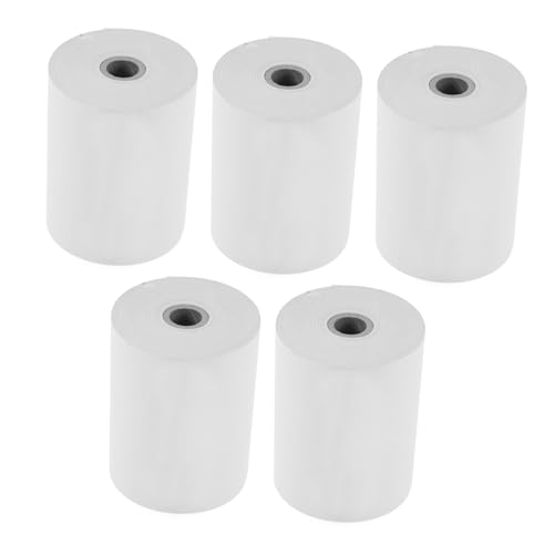 VILLFUL 5 Rollen Belegpapier Papierkasse Belegpapier Belegpapierrollen Kreditkarten-belegpapier Thermopapierrollen Thermopapier Thermodruckerpapier Thermopapierrolle Papierrolle von VILLFUL