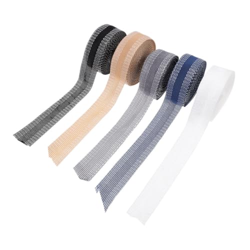 VILLFUL 5 Rollen Bügelfähiges Saumband für Hosen Jeans Röcke Selbstklebendes Stoffband zum Aufbügeln in Beige Blau Flicken Kürzen VILLFUL 5 Rollen Bügelfähiges Saumband für Hosen Jeans Röcke Selbstklebendes Stoffband zum Aufbügeln in Beige Blau Flicken Kürzen von VILLFUL