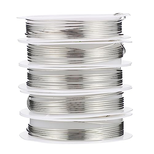 VILLFUL 5 Rollen Kupferdraht für Diy Schmuckherstellung Flexibler Basteldraht zum Formen und Verweben von Handarbeiten für Kreative Projekte und VILLFUL 5 Rollen Kupferdraht für Diy Schmuckherstellung Flexibler Basteldraht zum Formen und Verweben von Handarbeiten für Kreative Projekte und von VILLFUL