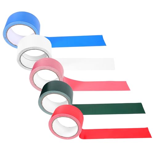 VILLFUL 5 Rollen Teppich Klebeband Farbiges Starkes Gewebeband Einseitig Klebend Wasserfest Vielseitig für Reparaturen DIY Projekte Geeignet für Teppiche Holz Fliesen Mauerwerk VILLFUL 5 Rollen Teppich Klebeband Farbiges Starkes Gewebeband Einseitig Klebend Wasserfest Vielseitig für Reparaturen DIY Projekte Geeignet für Teppiche Holz Fliesen Mauerwerk von VILLFUL