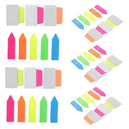 VILLFUL 5 Sätze Selbstklebende Seitenmarker Bunte Notizstreifen für Schule Büro und Zuhause Praktische Annotation Tabs für Bücher und Dokumente Langlebiges Material Auffällige Farben für von VILLFUL