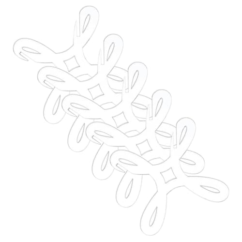 VILLFUL 5 Stck Transparente Acryl Garnspulen Leere Spulen für Nähmaschine Praktische Aufbewahrung für Faden Bänder für DIY und Handarbeiten von VILLFUL