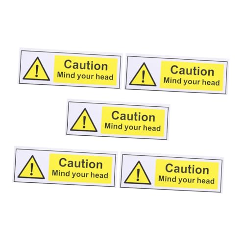 VILLFUL 5 Stück „Achten Sie Auf Sicherheitsschilder“, Wanddekoration, Schild, Straßenplakat, Schild, Kneipen Warnschild, Wandplakat, Aufkleber, Kopfalarm Aufkleber, Wand VILLFUL 5 Stück „Achten Sie Auf Sicherheitsschilder“, Wanddekoration, Schild, Straßenplakat, Schild, Kneipen Warnschild, Wandplakat, Aufkleber, Kopfalarm Aufkleber, Wand von VILLFUL