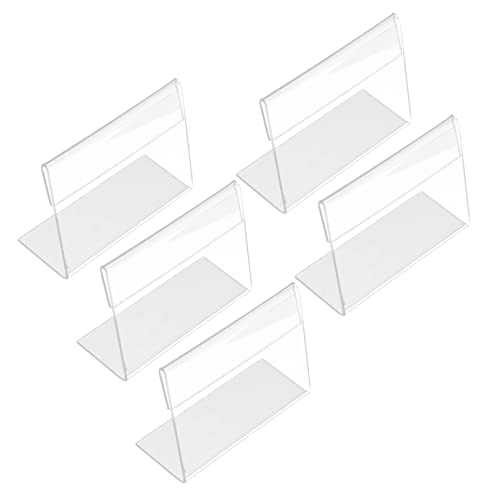 VILLFUL 5 Stück Förmige Acryl Preisschildhalter Transparenter Display Ständer Vielseitiger Tischaufsteller für Supermarkt Büro Schutz vor Kratzern und Flecken Praktische Einlegerahmen VILLFUL 5 Stück Förmige Acryl Preisschildhalter Transparenter Display Ständer Vielseitiger Tischaufsteller für Supermarkt Büro Schutz vor Kratzern und Flecken Praktische Einlegerahmen von VILLFUL