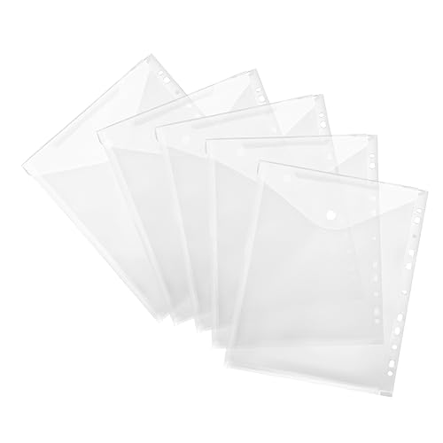 VILLFUL 5 Stück Foto Ordner Transparente Dokumenten Schutzhüllen für Fotos Postkarten und Bürounterlagen Robuste Ablage für Optimale Organisation von VILLFUL