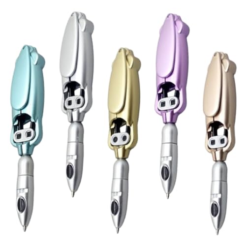 VILLFUL 5 Stück Frosch Kugelschreiber, Frosch Stift, Frosch Schreibwaren Kugelschreiber, Kreativ Stifte, Kreativ Spielzeug, Kreativ Schreibstift, Kugelschreiber, Spielzeug, Frosch von VILLFUL