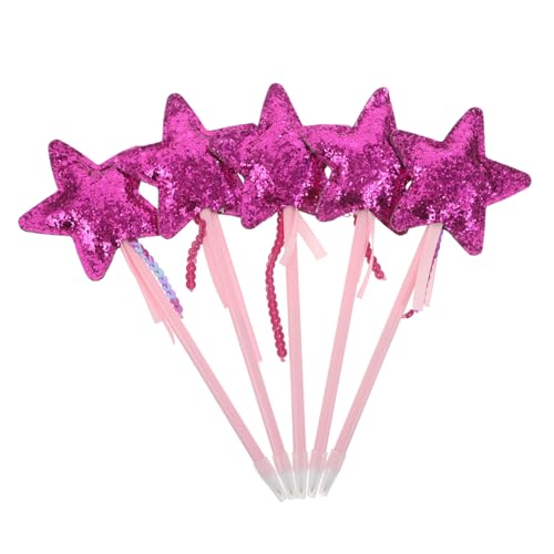VILLFUL 5 Stück Glitzer Gel Kugelschreiber mit Sternenmotiv Kreative Glitzernde Tintenstifte Komfortable Schreibkugelschreiber für Schule Büro Geschenkidee von VILLFUL