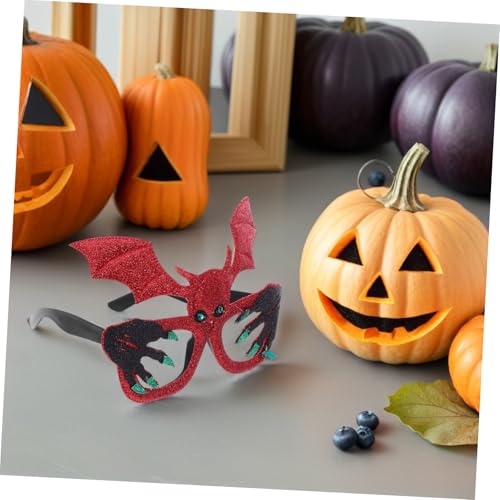 VILLFUL 5 Stück Halloween dekorative Brille Kostüm Brillen Glitzerkostümbrille Glitzer -Cosplay -Brille neuartige Fledermaus Stoff VILLFUL 5 Stück Halloween dekorative Brille Kostüm Brillen Glitzerkostümbrille Glitzer -Cosplay -Brille neuartige Fledermaus Stoff von VILLFUL