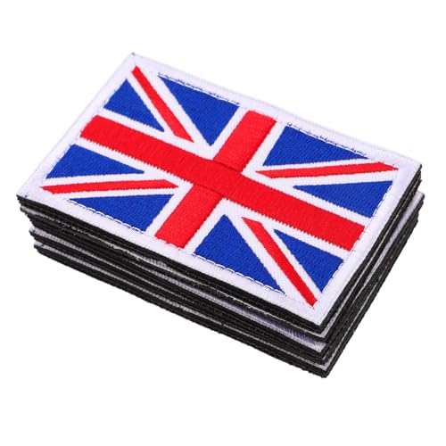 VILLFUL 5 Stück Handgefertigte Bestickte Uk Flaggen Aufnäher zum Aufnähen für Kleidung Hüte Rucksäcke Vielseitig Diy-freundlich für Individuelle Accessoires VILLFUL 5 Stück Handgefertigte Bestickte Uk Flaggen Aufnäher zum Aufnähen für Kleidung Hüte Rucksäcke Vielseitig Diy-freundlich für Individuelle Accessoires von VILLFUL