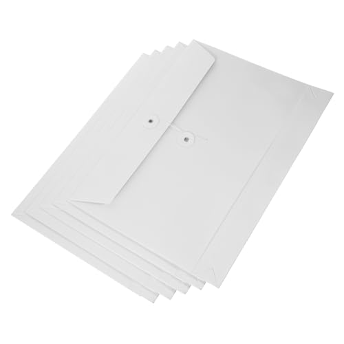 VILLFUL 5 Stück Kraftpapiertüten, Aktenordner, Dokumentenhalter, Dokumententaschen, Dicke Aktentaschen, Praktischer Aktenhalter, Papieraktenumschläge, Wasserdichte Beutel, von VILLFUL