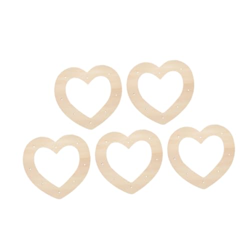 VILLFUL 5 Stück Liebeskranz Aus Holz, Herzkranzrahmen Aus Holz, Holzkranz Zum Basteln, Kranzrahmen, Blumengirlandenrahmen, Holzrahmen Zum Basteln, Holzringe Zum Basteln, VILLFUL 5 Stück Liebeskranz Aus Holz, Herzkranzrahmen Aus Holz, Holzkranz Zum Basteln, Kranzrahmen, Blumengirlandenrahmen, Holzrahmen Zum Basteln, Holzringe Zum Basteln, von VILLFUL