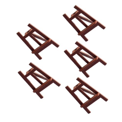 VILLFUL 5 Stück Miniatür Staffeleien Holz Dekorative für Puppenhäuser und Mikro Landschaften für DIY Projekte Raumgestaltung VILLFUL 5 Stück Miniatür Staffeleien Holz Dekorative für Puppenhäuser und Mikro Landschaften für DIY Projekte Raumgestaltung von VILLFUL