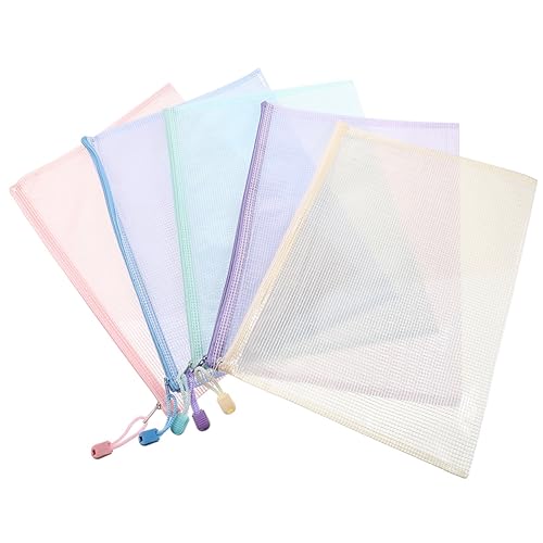 VILLFUL 5 Stück Reißverschlusstaschen Zur Aufbewahrung, Reißverschluss Aktentasche, Aktenhalter, Reißverschluss Aktentasche, Reißverschluss Netztasche, Reißverschluss Papiertasche, Akten VILLFUL 5 Stück Reißverschlusstaschen Zur Aufbewahrung, Reißverschluss Aktentasche, Aktenhalter, Reißverschluss Aktentasche, Reißverschluss Netztasche, Reißverschluss Papiertasche, Akten von VILLFUL