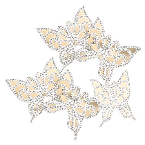 VILLFUL Schmetterlings-strass-aufnäher Zum Aufbügeln Für Kleidung Strass-applikationen Dekorative Patches Für Taschen Und Hüte von VILLFUL