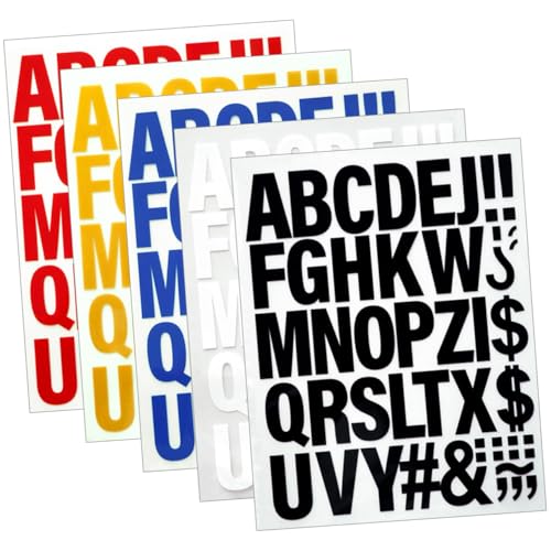 VILLFUL 5 Stück Stickbuchstaben Zum Aufbügeln Mit Hitzepresse, Zum Aufbügeln Von Buchstaben Für Kleidung, Zum Aufbügeln Von Aufklebern Für Kleidung, Stoffbuchstaben, Kleidung, Bestickte von VILLFUL