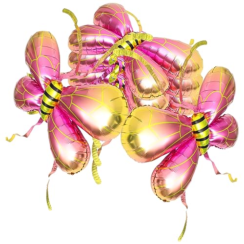 VILLFUL 5 Stück Teiliges Bienenflügel Luftballons aus Aluminiumfolie Kreative Dekoration für Kindergeburtstage und Festivals für Cosplay und Party Accessoires VILLFUL 5 Stück Teiliges Bienenflügel Luftballons aus Aluminiumfolie Kreative Dekoration für Kindergeburtstage und Festivals für Cosplay und Party Accessoires von VILLFUL