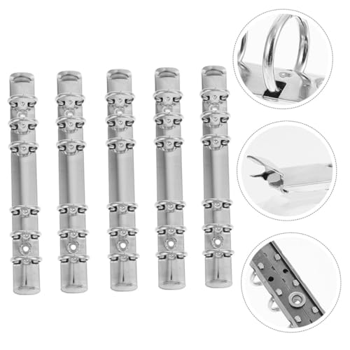 VILLFUL 5 Stück Teiliges Binder Mechanismus Ersatzkit Stabile Metall lochmechanik für DIY Notizbuch Leicht zu Öffnen und Schließen Tragbar für Büro Schule und Zuhause Langlebig und Sicher von VILLFUL