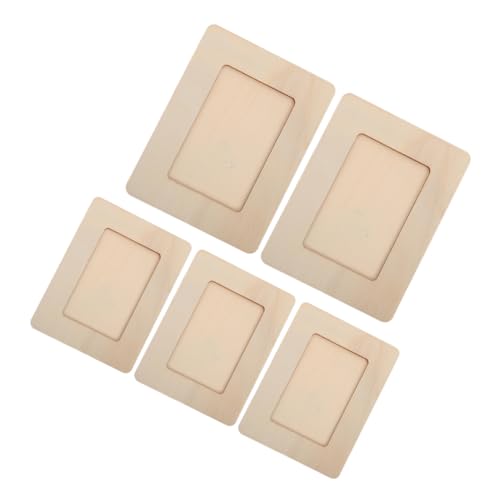 VILLFUL 5 Stück Teiliges Diy Holz Bilderrahmen für Unvollendete Holzrahmen zum Basteln und Dekorieren für Fotos und Kunstwerke und Einfach zu Montieren VILLFUL 5 Stück Teiliges Diy Holz Bilderrahmen für Unvollendete Holzrahmen zum Basteln und Dekorieren für Fotos und Kunstwerke und Einfach zu Montieren von VILLFUL