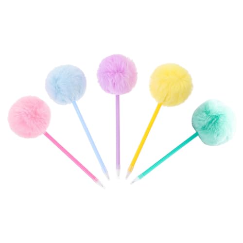 VILLFUL 5 Stück Teiliges Flauschige Pompom Kugelschreiber für Mädchen Bunte Schreibstifte für Schüler Kreatives Schreiben und Schulbedarf für Büro und Zuhause Schwarze VILLFUL 5 Stück Teiliges Flauschige Pompom Kugelschreiber für Mädchen Bunte Schreibstifte für Schüler Kreatives Schreiben und Schulbedarf für Büro und Zuhause Schwarze von VILLFUL