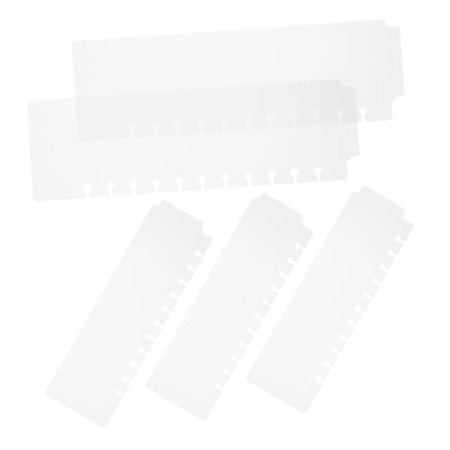 VILLFUL 5 Stück Teiliges Kunststoff Binder Separators Mini Trennblätter Transparent Ring-ordner als Monatliche Notizblock Divider und Snap-in Lesezeichen für Büro und Schule VILLFUL 5 Stück Teiliges Kunststoff Binder Separators Mini Trennblätter Transparent Ring-ordner als Monatliche Notizblock Divider und Snap-in Lesezeichen für Büro und Schule von VILLFUL