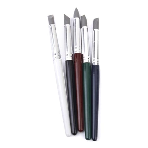 VILLFUL 5 Stück Teiliges Modellierwerkzeug mit Flexiblen Silikonspitzen Kleine Modellierstifte für Töpfern Schnelles Formen und Glätten Lang für Feine Skulpturen und Bastelarbeiten VILLFUL 5 Stück Teiliges Modellierwerkzeug mit Flexiblen Silikonspitzen Kleine Modellierstifte für Töpfern Schnelles Formen und Glätten Lang für Feine Skulpturen und Bastelarbeiten von VILLFUL