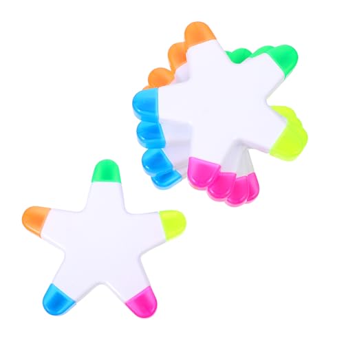 VILLFUL 5 Stück Teiliges Sternförmige Textmarker Bunte Leuchtende Marker Kreative Schreibstifte Für Schüler Notizen Malen Und Hervorheben VILLFUL 5 Stück Teiliges Sternförmige Textmarker Bunte Leuchtende Marker Kreative Schreibstifte Für Schüler Notizen Malen Und Hervorheben von VILLFUL