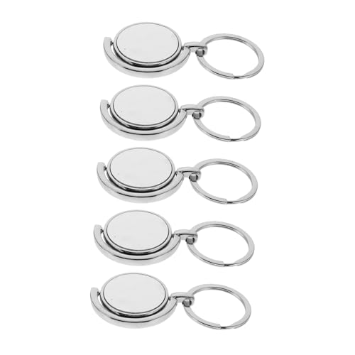 VILLFUL 5 Stück Teiliges Sublimations Rund Drehbar Metall Blanko für Wärmeübertragung Hitzebeständig für Diy-projekte Kompatibel als Schlüssel Taschenanhänger VILLFUL 5 Stück Teiliges Sublimations Rund Drehbar Metall Blanko für Wärmeübertragung Hitzebeständig für Diy-projekte Kompatibel als Schlüssel Taschenanhänger von VILLFUL
