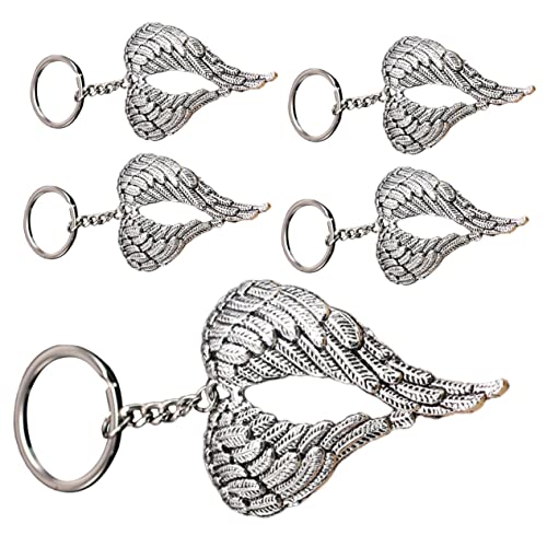 VILLFUL 5 Teiliges Set Schlüsselanhänger DIY Requisiten Babyparty Weihnachtsgeschenk Schutzengel Schlüsselanhänger Schlüsselornament Exquisite Taschenanhänger Schlüsselringe Taschen von VILLFUL