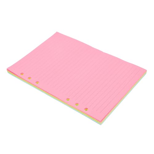 VILLFUL 50 Blatt Loseblatt Notizbuch, Innenkern, Nachfüllpapier, Binder Einlagen, Heraustrennbares Notizbuchpapier, Ersatz Notizblock Nachfüllungen, Gelochtes Nachfüllpapier, Glattes von VILLFUL
