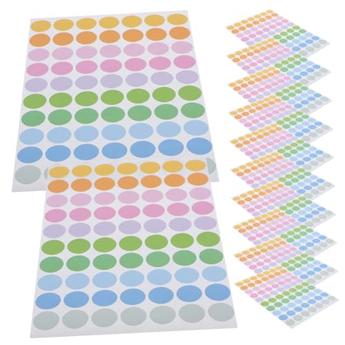 VILLFUL 50 Blatt Selbstklebende Runde Farbcodier Aufkleber Bunte Punkt Etiketten für Beschriften Organisieren Sortieren und Versiegeln Ablösbar für Büro Haushalt Schule und Lager VILLFUL 50 Blatt Selbstklebende Runde Farbcodier Aufkleber Bunte Punkt Etiketten für Beschriften Organisieren Sortieren und Versiegeln Ablösbar für Büro Haushalt Schule und Lager von VILLFUL
