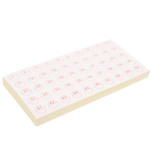 VILLFUL 50 Blatt Selbstklebende Zahlenetiketten Beschriftbare Aufkleber Selbstklebend Klassifizierungsaufkleber Für Haushalt Vorratsdosen Und Diamantmalerei Zubehör VILLFUL 50 Blatt Selbstklebende Zahlenetiketten Beschriftbare Aufkleber Selbstklebend Klassifizierungsaufkleber Für Haushalt Vorratsdosen Und Diamantmalerei Zubehör von VILLFUL