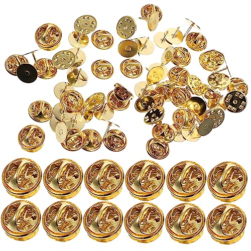 VILLFUL 50 Sets Butterfly Nadel Kupplungs Anstecknadelrücken, Verriegelungs Anstecknadelrücken Zum Basteln, Anstecknadelrücken Für Emaille Anstecknadeln, Anstecknadelrücken, von VILLFUL