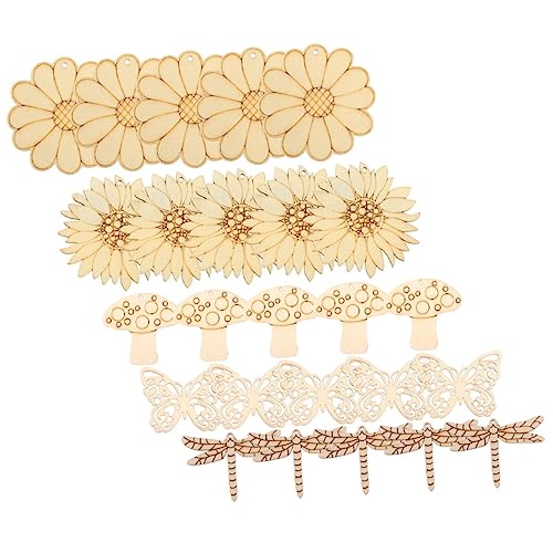 VILLFUL 50 Sets Chrysantheme Auf Leerem Holzchip, DIY Holzscheiben, DIY Malspielzeug, Graffiti Chips, Unfertige Holzchips, DIY Holzausschnitt, Graffiti Zubehör, Holzchip VILLFUL 50 Sets Chrysantheme Auf Leerem Holzchip, DIY Holzscheiben, DIY Malspielzeug, Graffiti Chips, Unfertige Holzchips, DIY Holzausschnitt, Graffiti Zubehör, Holzchip von VILLFUL