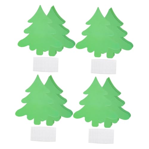 VILLFUL 50 Stück DIY Weihnachtskarten Grün Weihnachtsbaum Karton Basteln Blanko Weihnachtsbaum Zuschnitte mit Klebepunkten für Handgemachte Grußkarten und Dekorationen von VILLFUL