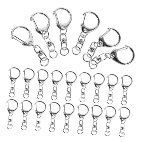VILLFUL 50 Stück Drehbare Metall-karabinerhaken aus Legierung Robuste Schlüsselanhänger Clips Rostbeständig Kompakt für Schlüsselbund Taschenanhänger DIY Bastelprojekte VILLFUL 50 Stück Drehbare Metall-karabinerhaken aus Legierung Robuste Schlüsselanhänger Clips Rostbeständig Kompakt für Schlüsselbund Taschenanhänger DIY Bastelprojekte von VILLFUL