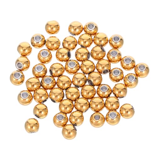 VILLFUL 50 Stück Edelstahl Runde Spacer Perlen mit Loch Glatte Metallperlen für DIY Schmuckherstellung Bastelperlen für Armbänder und Ketten Verschleißfest und Vielseitig für VILLFUL 50 Stück Edelstahl Runde Spacer Perlen mit Loch Glatte Metallperlen für DIY Schmuckherstellung Bastelperlen für Armbänder und Ketten Verschleißfest und Vielseitig für von VILLFUL