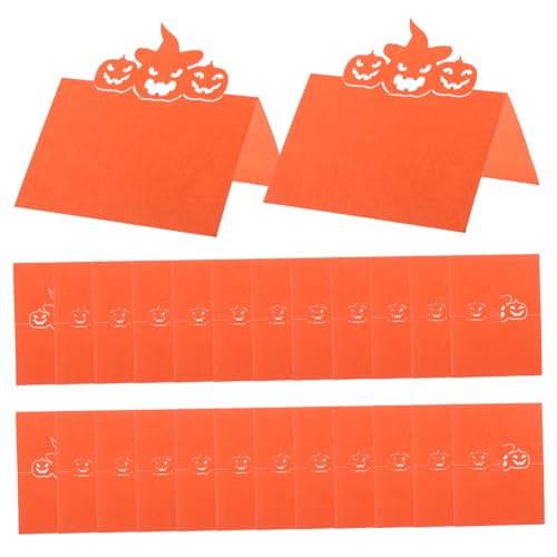 VILLFUL 50 Stück Halloween Kürbis Platzkarten aus Papier mit Festlichem Design Kompakte Karten für Dinnerpartys Erntedank Herbsthochzeiten und Feierlichkeiten VILLFUL 50 Stück Halloween Kürbis Platzkarten aus Papier mit Festlichem Design Kompakte Karten für Dinnerpartys Erntedank Herbsthochzeiten und Feierlichkeiten von VILLFUL