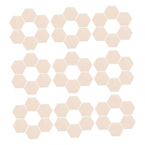 VILLFUL 50 Stück Holzplatten Birkensperrholz Unlackierte Rohlinge für DIY Projekte Kreative Bastelideen Vielseitig Einsetzbare Holzcoaster für Erwachsene von VILLFUL