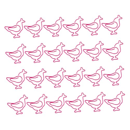 VILLFUL 50 Stück Hühnchen -lesezeichen Papierclips Metallclips Zum Aufhängen Jumbo-büroklammer Heftklammern Klein Große Büroklammern Im Jumboformat Süße Büroklammern Clips Rosig Plastik von VILLFUL