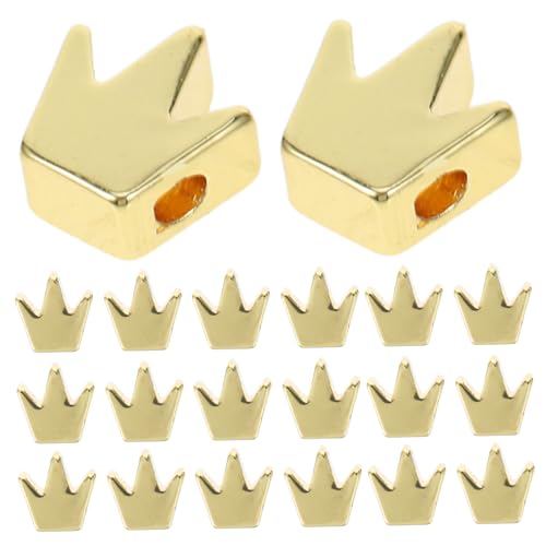 VILLFUL 50 Stück Kronenperlen Schmuck Handwerk Perlen Krone Abstandsperlen Metallperlen für Schmuckherstellung Krone lose Perlen kleine Perlen für die Schmuckherstellung Kupfer Golden VILLFUL 50 Stück Kronenperlen Schmuck Handwerk Perlen Krone Abstandsperlen Metallperlen für Schmuckherstellung Krone lose Perlen kleine Perlen für die Schmuckherstellung Kupfer Golden von VILLFUL