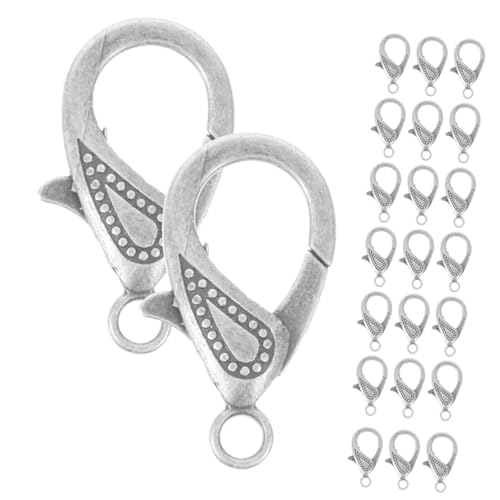 VILLFUL 50 Stück Lobster Verschlüsse für Schmuck DIY Robuste Karabiner für Handgemachte Armbänder Halsketten Anhänger Eleganter Schmuckverschluss Vielseitig Einsetzbar und Langlebig VILLFUL 50 Stück Lobster Verschlüsse für Schmuck DIY Robuste Karabiner für Handgemachte Armbänder Halsketten Anhänger Eleganter Schmuckverschluss Vielseitig Einsetzbar und Langlebig von VILLFUL
