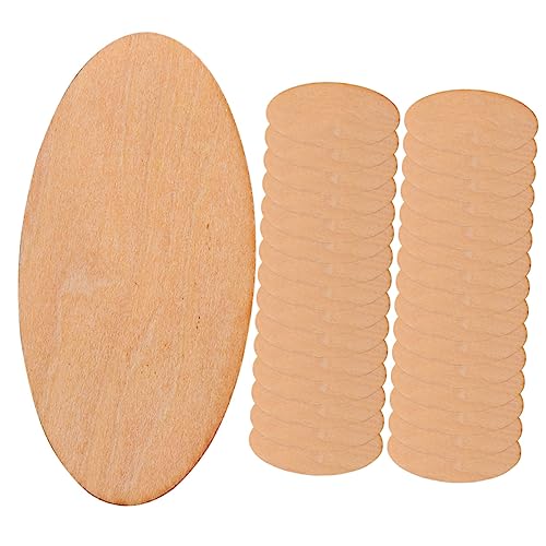 VILLFUL Ovale Holzscheiben für -Dekorationen 50 unbehandelte Holz-Bastelmaterialscheiben für Etiketten Weihnachtsdekor VILLFUL Ovale Holzscheiben für -Dekorationen 50 unbehandelte Holz-Bastelmaterialscheiben für Etiketten Weihnachtsdekor von VILLFUL