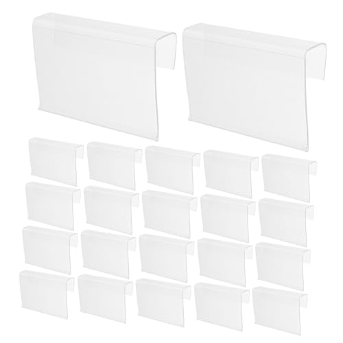 VILLFUL 50 Stück PVC Regal Etikettenhalter Transparent Preisetiketten Clip Drahtregal Einfach Anzubringen Wiederverwendbar Für Einzelhandel Supermarkt Und Lager VILLFUL 50 Stück PVC Regal Etikettenhalter Transparent Preisetiketten Clip Drahtregal Einfach Anzubringen Wiederverwendbar Für Einzelhandel Supermarkt Und Lager von VILLFUL